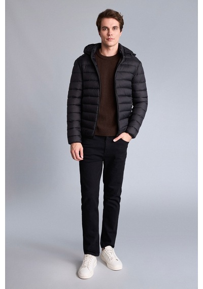 Defacto Su İtici Kapüşonlu Slim Fit Şişme Mont N4661az26aubk27 Siyah-bk27
