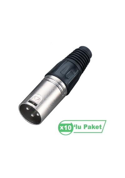 Losen La1006 Xlr 3-pin Erkek Konnektör 10 Lu Paket