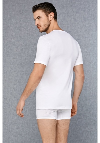 Doreanse Erkek Pamuklu Bisiklet Yaka Kısa Kol T Shirt 2510