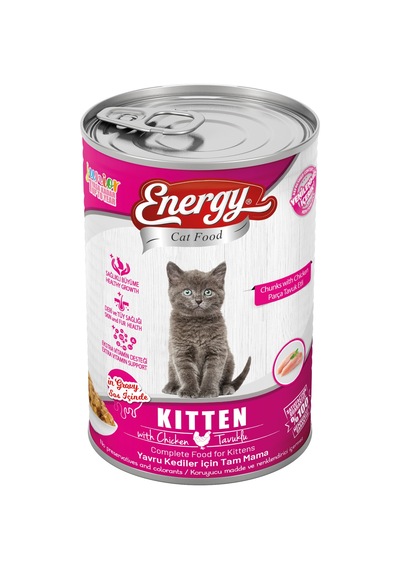 Energy Tavuklu Yavru Kedi Maması 10 x 415 G