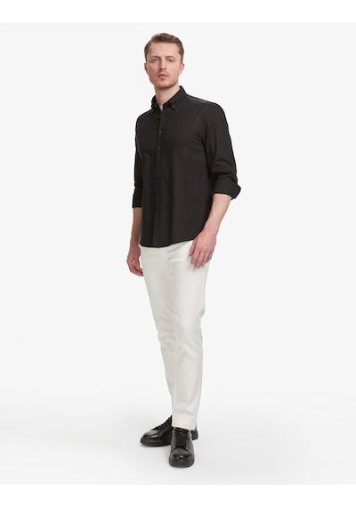 Pierre Cardin Erkek Siyah Gömlek Desenli 50325356-vr046