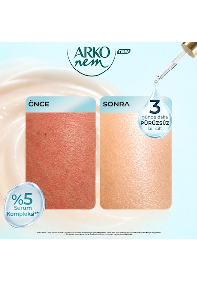 Arko Nem Extra Serum Yatıştırıcı & Pürüzsüzleştirici Vücut Losyonu 2x200 Ml