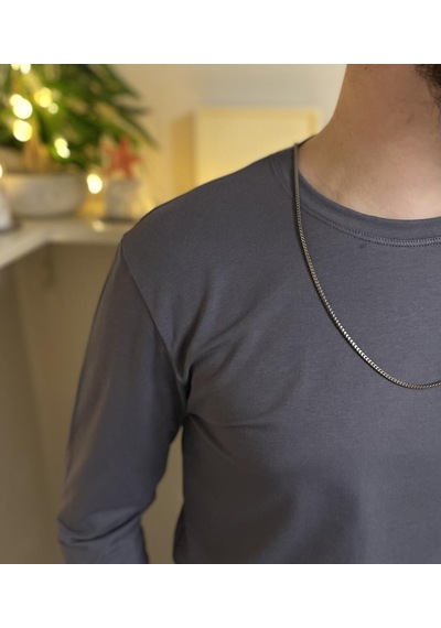 Betimoda Erkek Slim Fit Dar Kesim Bisiklet Yaka Uzun Kol Pamuklu Tişört