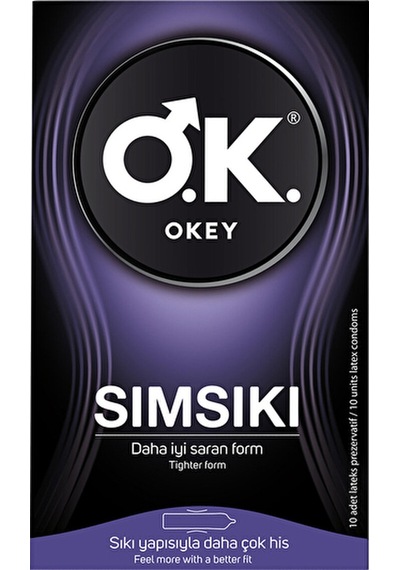 4 Adet Okey Prezervatif Sımsıkı 10'lu