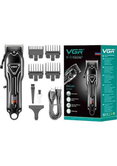 Vgr V-051 Profesyonel Şarjlı Saç Kesme Makinesi - 300 Dakika Kesintisiz Güç & Seramik Bıçak