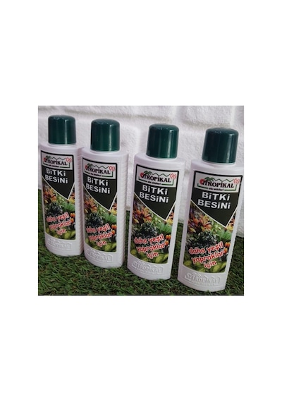 Tr Bitki Besini 4 Adet 225 Ml Yeşil Yapraklı Bitkiler Için Sıvı Gübre Bitki Vitamini Benjamin Besini 0,250