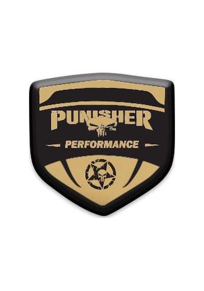 Punısher 3d Damla 2 Li Oto Sticker Logo 05
