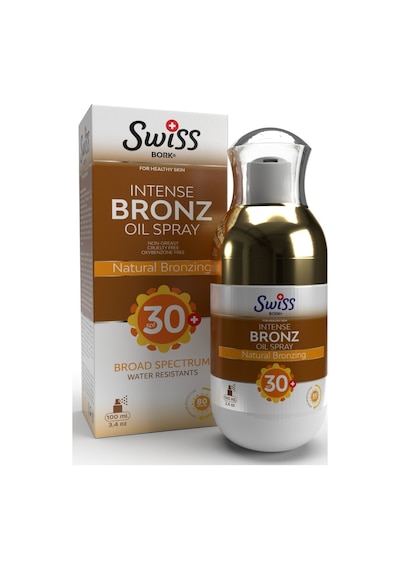 Swiss Bork Bronzlaştırıcı Etkili SPF30+ Güneş Spreyi 100 ML