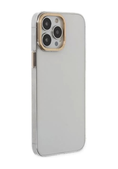 Apple İphone 13 Pro Kılıf Anka Pc Sert Metal Kapak - Şeffaf