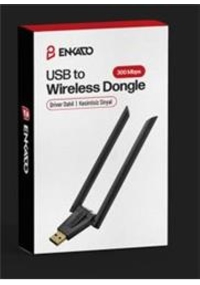 Enkado Ekd-uw91 Usb To 300 Mbs Çift Antenli Wıreless Dongle