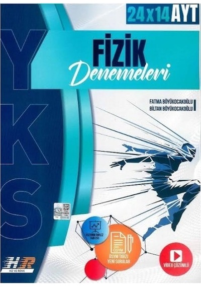 2025 Hız Ve Renk Yayınları Ayt Fizik 24 X 14 Denemeleri