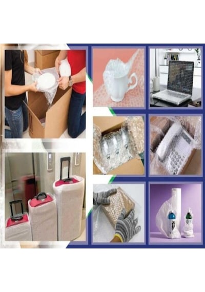 Tify Balonlu Naylon Sargı 5 Adet 33 Cm En 5 Metre Boyunda Havalı Eşya Koruma Ambalaj Pat Pat 5'li Diğer