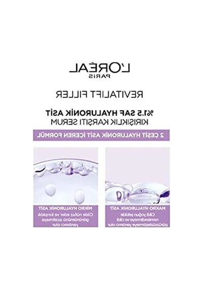 L'oreal Paris Revitalift Filler %1.5 Saf Hyaluronik Asit İçeren Kırışıklık Karşıtı Serum 30 Ml