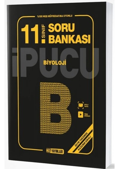 11.Sınıf Biyoloji İpucu Soru Bankası -  Hız Yayınları