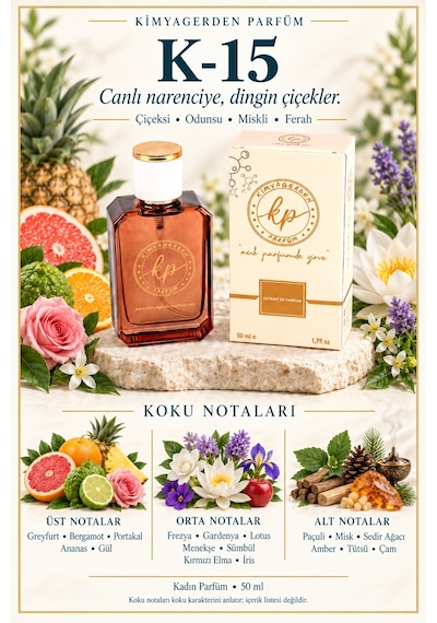 KP K-15 Kadın Parfüm EDP 50 ML
