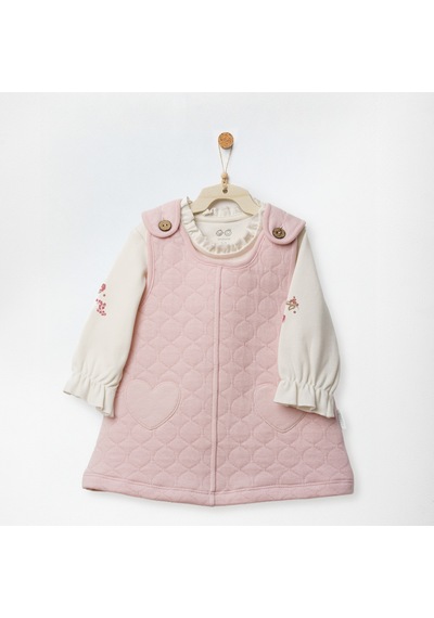 Andywawa Floral Dreams Kız Bebek Elbise Takım Ac27019 Pembe