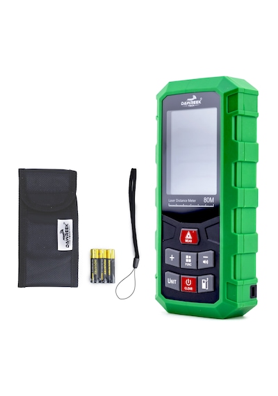 Dawreek Mesafe Ölçer H01 Green 80 Metre Dijital El Tipi Mesafe Ölçüm Cihazı