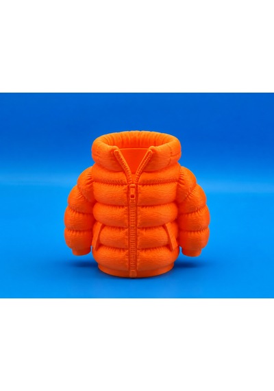 3d Baskı Şişme Mont Kalemlik - Masaüstü Organizer-turuncu Çok Renkli