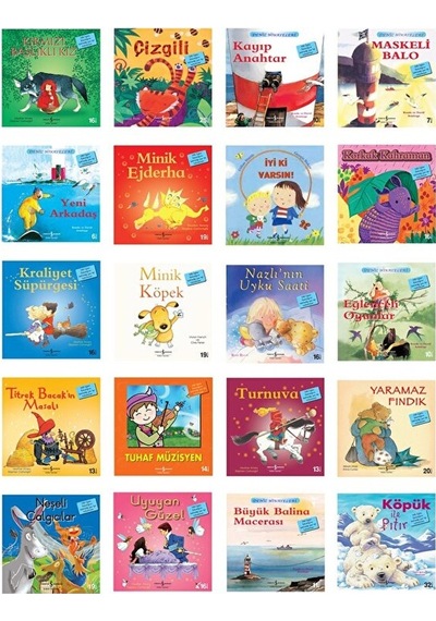 Ilk Okuma Kitapları Seti / 20 Kitap / Köpük Ile Pıtır, Korkak Kahraman, Çizgili, Iyi Ki Okuma Okul Öncesi Çocuk Kitapları 49634945