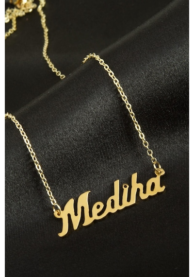 Mediha - 925 - İsimli - Csmo-tex - Kolye -sarı altın