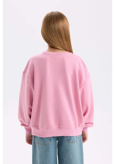 DeFacto Kız Çocuk Disney Mickey Mouse &Friends Relax Fit Bisiklet Yaka Sweatshirt D3114A824WNPN445 Pembe DeFacto Kız Çocuk Disney Mickey Mouse &Friends Relax Fit Bisiklet Yaka Sweatshirt D3114A824WNPN445 Pembe