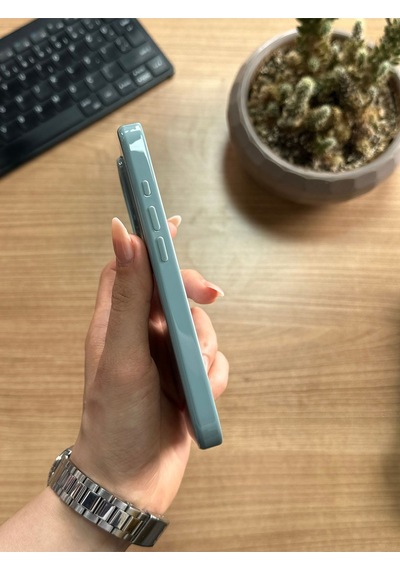 Apple Uyumlu iPhone 16 Pro Animasyonlu Stylus Silikon Kılıf Yeşil
