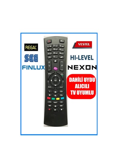 Vestel Uyumlu Hi-Level Finlux Regal Uydu Alıcılı Led Tv Kumandası