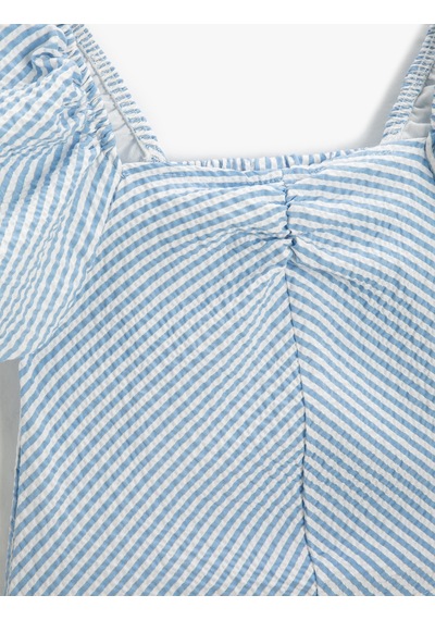 Koton Crop Bluz Kısa Balon Kollu Kare Yaka Astarlı Mavi Çizgili 3skg60013aw 3SKG60013AW6S5 Mavi Koton Crop Bluz Kısa Balon Kollu Kare Yaka Astarlı Mavi Çizgili 3skg60013aw 3SKG60013AW6S5 Mavi