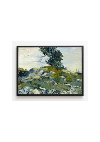 Van Gogh Van Gogh Kayalıklar Çerçevesiz Poster 21x30 Cm A4 Tablo Van Gogh Post Empresyonizm