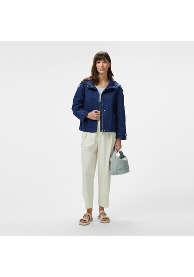Nautica Kadın Lacivert Regular Fit Dik Yaka Mont Düz 55j016t Lacivert
