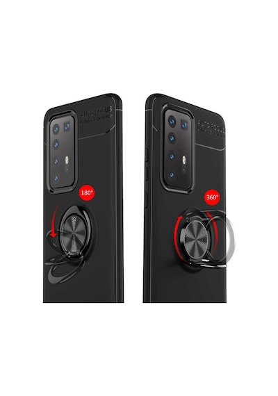 Huawei P40 Pro Kılıf Zore Ravel Silikon Kapak Kırmızı