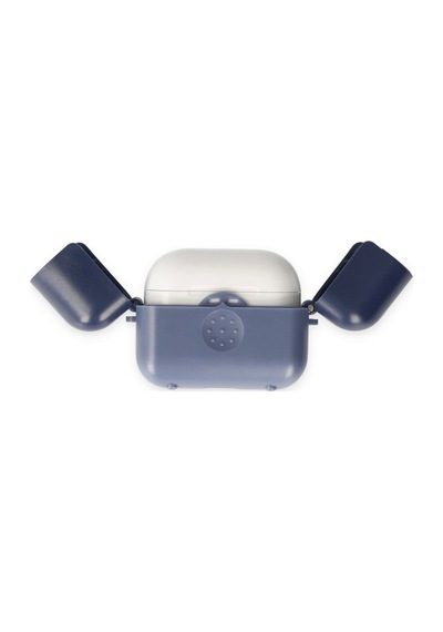 Airpods 3 3.nesil Basmalı Kılıf - Mavi-lacivert