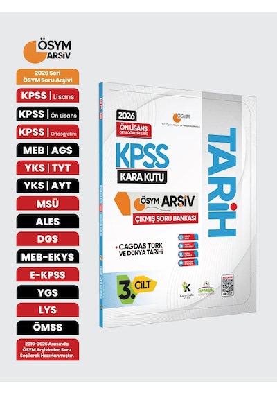 2026 Kpss Önlisans/ortaöğretim Tarihin Kara Kutusu 3.cilt Soru B.