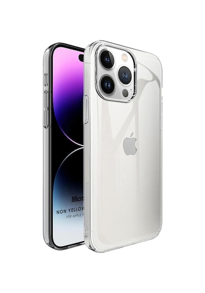 Microsonic Apple Uyumlu iPhone 15 Pro Kılıf Non Yellowing Crystal Clear Sararma Önleyici Kristal