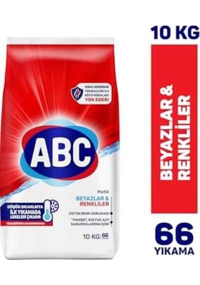 Abc Deterjan Matik Beyazlar & Renkliler 10 Kg