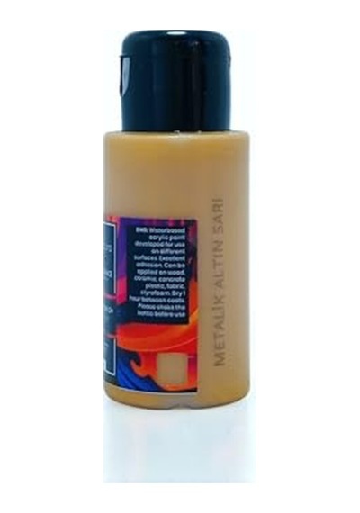 Akrilik Multisurface Boya 50ml Metalik Altın, 50 Mililitre 0,15 L