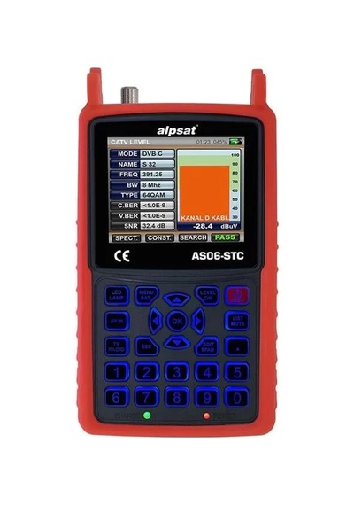 Alpsat As06-stc Satfinder 6 Hd Slim Görüntülü Uydu Bulucu-ahd Test
