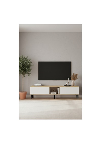 Tsa1599db Aplos Tv Sehpası Safirmeşe-beyaz 150cm Safirmeşe - Beyaz