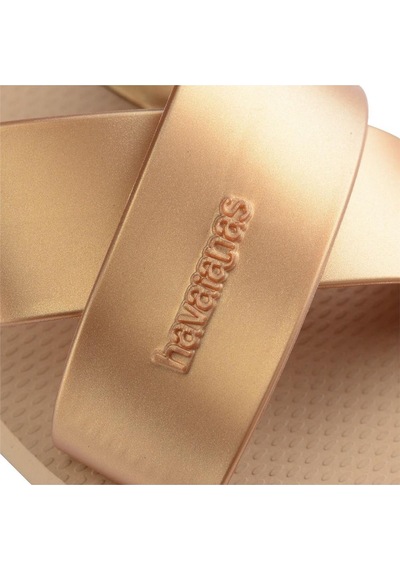 Aqua Metallic Golden Kadın Terlik-6566 Altın