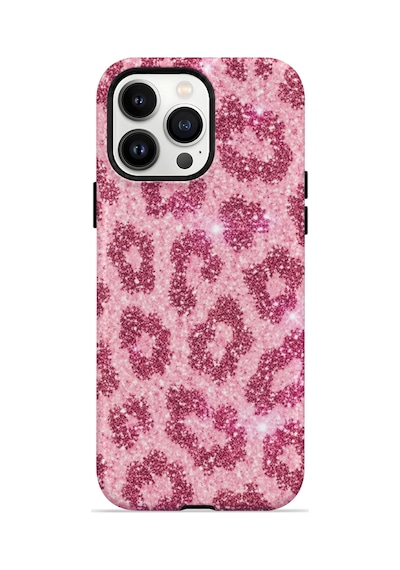 Velvoria Valestra Pembe Leopar Apple iPhone Uyumlu 14 Pro Darbe Korumalı Kılıf Valestra Select - Pembe Leopar