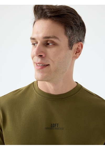 LOFT Regular Fit Erkek Tshirt K.kol Lf2038728 Q1.v1 Haki