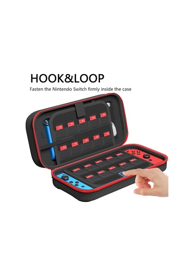 Carrying Case Compatible With Nintendo Switch/oled - Fit For Joycon And Ac Adapter, Portable Hard Shell Pouch Carrying T