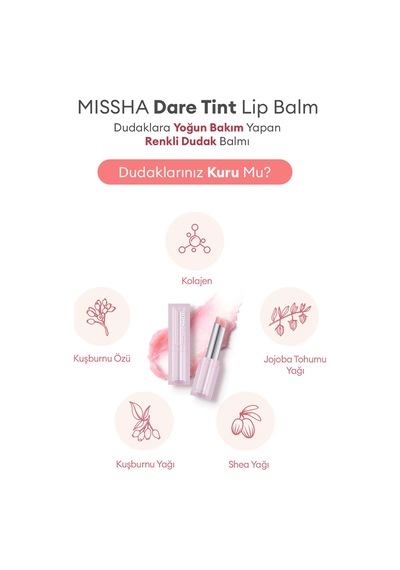 Missha Dare Tint Lip Balm Pink Chou 00