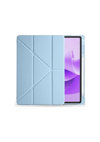 Lenovo Idea Tab Plus 12.1 Tablet Kılıf Kalem Bölmeli Standlı Uyku Modlu Lüx Smart Cover Kapaklı Kılıf