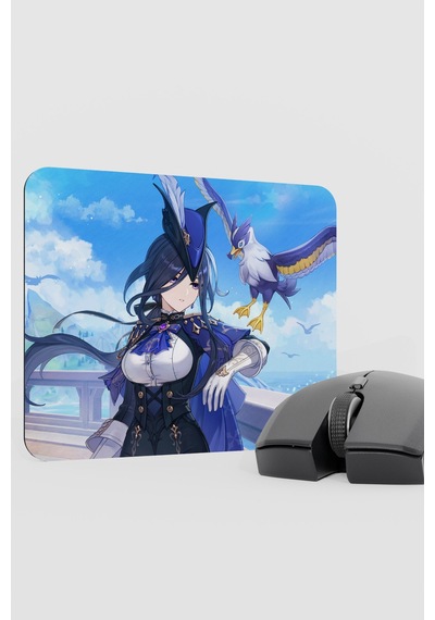 Clorinde Genshin Impact Anime Gacha V5 - 22x18 Gaming Mouse Pad Fare Altlığı