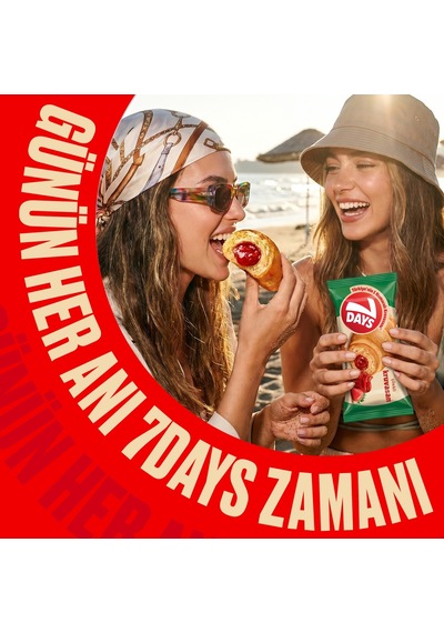 7 Days Çilekli Kruvasan 60 Gr - 24 Adet