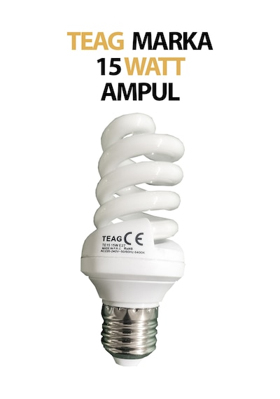 Tasarruflu Ampul 15 Watt 900 Lümen Teag