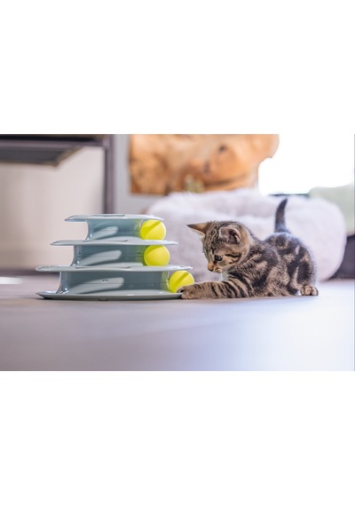 Hnrlıshp Beeztees Yavru Kedi Oyuncağı, 3 Katlı, 25x25x13cm