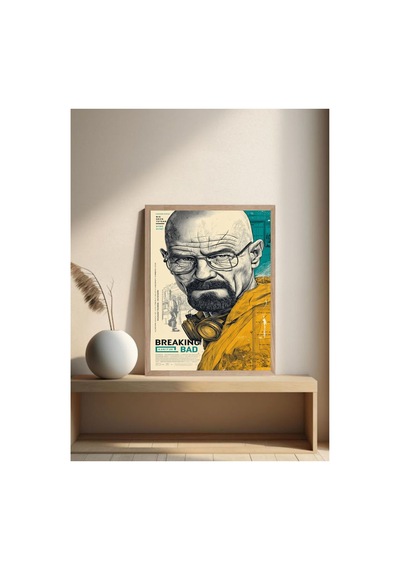 Poster Ahşap Çerçeveli Tek Parça Dekoratif Tablo Çok Renkli - 868780064 Çok Renkli