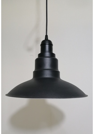 Riolight Retro Siyah Içi Beyaz Tekli Metal Sarkıt Çap: 30Cm (538287600)